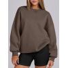image:imageANRABESS Womens Oversized Sweatshirts Hoodies Crewneck Fleece Pullover Sweaters 2026 Fall Outfits Teen Girls Winter ClothesBrown