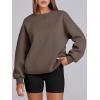 image:imageANRABESS Womens Oversized Sweatshirts Hoodies Crewneck Fleece Pullover Sweaters 2026 Fall Outfits Teen Girls Winter ClothesBrown