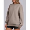 image:imageANRABESS Womens Oversized Sweatshirts Hoodies Crewneck Fleece Pullover Sweaters 2026 Fall Outfits Teen Girls Winter ClothesCoffee Grey