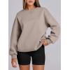 image:imageANRABESS Womens Oversized Sweatshirts Hoodies Crewneck Fleece Pullover Sweaters 2026 Fall Outfits Teen Girls Winter ClothesCoffee Grey