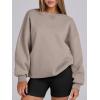 image:imageANRABESS Womens Oversized Sweatshirts Hoodies Crewneck Fleece Pullover Sweaters 2026 Fall Outfits Teen Girls Winter ClothesCoffee Grey