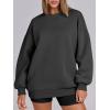 image:imageANRABESS Womens Oversized Sweatshirts Hoodies Crewneck Fleece Pullover Sweaters 2026 Fall Outfits Teen Girls Winter ClothesDark Grey