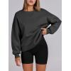 image:imageANRABESS Womens Oversized Sweatshirts Hoodies Crewneck Fleece Pullover Sweaters 2026 Fall Outfits Teen Girls Winter ClothesDark Grey