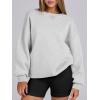 image:imageANRABESS Womens Oversized Sweatshirts Hoodies Crewneck Fleece Pullover Sweaters 2026 Fall Outfits Teen Girls Winter ClothesGrey