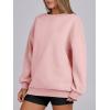 image:imageANRABESS Womens Oversized Sweatshirts Hoodies Crewneck Fleece Pullover Sweaters 2026 Fall Outfits Teen Girls Winter ClothesPink