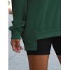image:imageANRABESS Womens Oversized Sweatshirts Long Sleeve Tunic Shirts V Neck Loose Pullover Tops 2026 Spring Teen Girls OutfitDark Green