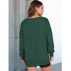 image:imageANRABESS Womens Oversized Sweatshirts Long Sleeve Tunic Shirts V Neck Loose Pullover Tops 2026 Spring Teen Girls OutfitDark Green