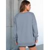 image:imageANRABESS Womens Oversized Sweatshirts Long Sleeve Tunic Shirts V Neck Loose Pullover Tops 2026 Spring Teen Girls OutfitLight Blue