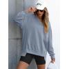 image:imageANRABESS Womens Oversized Sweatshirts Long Sleeve Tunic Shirts V Neck Loose Pullover Tops 2026 Spring Teen Girls OutfitLight Blue