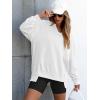 image:imageANRABESS Womens Oversized Sweatshirts Long Sleeve Tunic Shirts V Neck Loose Pullover Tops 2026 Spring Teen Girls OutfitWhite