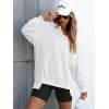 image:imageANRABESS Womens Oversized Sweatshirts Long Sleeve Tunic Shirts V Neck Loose Pullover Tops 2026 Spring Teen Girls OutfitWhite