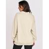image:imageANRABESS Womens Oversized V Neck Sweatshirt Fleece Long Sleeve Hoodies Pullover Comfy Top 2026 Outfits Teen Preppy ClothesBeige