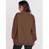 image:imageANRABESS Womens Oversized V Neck Sweatshirt Fleece Long Sleeve Hoodies Pullover Comfy Top 2026 Outfits Teen Preppy ClothesCoffee