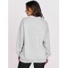 image:imageANRABESS Womens Oversized V Neck Sweatshirt Fleece Long Sleeve Hoodies Pullover Comfy Top 2026 Outfits Teen Preppy ClothesLight Gray