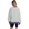 image:imageANRABESS Womens Striped Oversized Sweatshirts Crew Neck Long Sleeve Shirts Soft Color Block Pullover Top Fashion ClothingGreen Purple Yellow Stripe