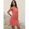image:imageANRABESS Womens Summer Dresses Sleeveless Beach Cover Ups Swimsuit Casual Sundress 2026 Boho Cruise Vacation Tank Short DressOrange Red