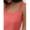 image:imageANRABESS Womens Summer Dresses Sleeveless Beach Cover Ups Swimsuit Casual Sundress 2026 Boho Cruise Vacation Tank Short DressOrange Red