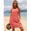 image:imageANRABESS Womens Summer Dresses Sleeveless Beach Cover Ups Swimsuit Casual Sundress 2026 Boho Cruise Vacation Tank Short DressOrange Red