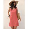 image:imageANRABESS Womens Summer Dresses Sleeveless Beach Cover Ups Swimsuit Casual Sundress 2026 Boho Cruise Vacation Tank Short DressOrange Red