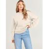 image:imageANRABESS Womens Sweatshirts Crewneck Fleece Oversized Pullover Sweater Spring Winter Cute Tops Teen Girls Preppy Clothes 2026Apricot