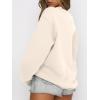 image:imageANRABESS Womens Sweatshirts Crewneck Fleece Oversized Pullover Sweater Spring Winter Cute Tops Teen Girls Preppy Clothes 2026Apricot
