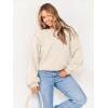 image:imageANRABESS Womens Sweatshirts Crewneck Fleece Oversized Pullover Sweater Spring Winter Cute Tops Teen Girls Preppy Clothes 2026Apricot