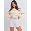 image:imageANRABESS Womens Sweatshirts Crewneck Fleece Oversized Pullover Sweater Spring Winter Cute Tops Teen Girls Preppy Clothes 2026Apricot