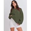 image:imageANRABESS Womens Sweatshirts Crewneck Fleece Oversized Pullover Sweater Spring Winter Cute Tops Teen Girls Preppy Clothes 2026Army Green