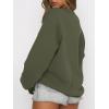 image:imageANRABESS Womens Sweatshirts Crewneck Fleece Oversized Pullover Sweater Spring Winter Cute Tops Teen Girls Preppy Clothes 2026Army Green