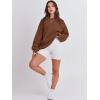 image:imageANRABESS Womens Sweatshirts Crewneck Fleece Oversized Pullover Sweater Spring Winter Cute Tops Teen Girls Preppy Clothes 2026Coffee