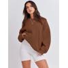 image:imageANRABESS Womens Sweatshirts Crewneck Fleece Oversized Pullover Sweater Spring Winter Cute Tops Teen Girls Preppy Clothes 2026Coffee