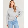 image:imageANRABESS Womens Sweatshirts Crewneck Fleece Oversized Pullover Sweater Spring Winter Cute Tops Teen Girls Preppy Clothes 2026Gray