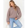 image:imageANRABESS Womens Sweatshirts Crewneck Fleece Oversized Pullover Sweater Spring Winter Cute Tops Teen Girls Preppy Clothes 2026Gray Khaki