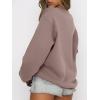 image:imageANRABESS Womens Sweatshirts Crewneck Fleece Oversized Pullover Sweater Spring Winter Cute Tops Teen Girls Preppy Clothes 2026Gray Khaki