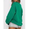 image:imageANRABESS Womens Sweatshirts Crewneck Fleece Oversized Pullover Sweater Spring Winter Cute Tops Teen Girls Preppy Clothes 2026Green
