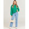 image:imageANRABESS Womens Sweatshirts Crewneck Fleece Oversized Pullover Sweater Spring Winter Cute Tops Teen Girls Preppy Clothes 2026Green