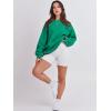 image:imageANRABESS Womens Sweatshirts Crewneck Fleece Oversized Pullover Sweater Spring Winter Cute Tops Teen Girls Preppy Clothes 2026Green