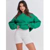 image:imageANRABESS Womens Sweatshirts Crewneck Fleece Oversized Pullover Sweater Spring Winter Cute Tops Teen Girls Preppy Clothes 2026Green