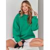 image:imageANRABESS Womens Sweatshirts Crewneck Fleece Oversized Pullover Sweater Spring Winter Cute Tops Teen Girls Preppy Clothes 2026Green