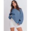 image:imageANRABESS Womens Sweatshirts Crewneck Fleece Oversized Pullover Sweater Spring Winter Cute Tops Teen Girls Preppy Clothes 2026Indigo Blue