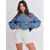 image:imageANRABESS Womens Sweatshirts Crewneck Fleece Oversized Pullover Sweater Spring Winter Cute Tops Teen Girls Preppy Clothes 2026Indigo Blue