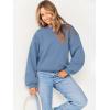 image:imageANRABESS Womens Sweatshirts Crewneck Fleece Oversized Pullover Sweater Spring Winter Cute Tops Teen Girls Preppy Clothes 2026Indigo Blue