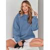 image:imageANRABESS Womens Sweatshirts Crewneck Fleece Oversized Pullover Sweater Spring Winter Cute Tops Teen Girls Preppy Clothes 2026Indigo Blue