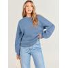 image:imageANRABESS Womens Sweatshirts Crewneck Fleece Oversized Pullover Sweater Spring Winter Cute Tops Teen Girls Preppy Clothes 2026Indigo Blue