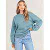 image:imageANRABESS Womens Sweatshirts Crewneck Fleece Oversized Pullover Sweater Spring Winter Cute Tops Teen Girls Preppy Clothes 2026Lake Green