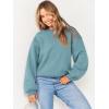 image:imageANRABESS Womens Sweatshirts Crewneck Fleece Oversized Pullover Sweater Spring Winter Cute Tops Teen Girls Preppy Clothes 2026Lake Green
