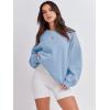 image:imageANRABESS Womens Sweatshirts Crewneck Fleece Oversized Pullover Sweater Spring Winter Cute Tops Teen Girls Preppy Clothes 2026Light Blue
