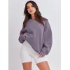 image:imageANRABESS Womens Sweatshirts Crewneck Fleece Oversized Pullover Sweater Spring Winter Cute Tops Teen Girls Preppy Clothes 2026Purple