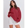 image:imageANRABESS Womens Sweatshirts Crewneck Fleece Oversized Pullover Sweater Spring Winter Cute Tops Teen Girls Preppy Clothes 2026Red