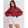 image:imageANRABESS Womens Sweatshirts Crewneck Fleece Oversized Pullover Sweater Spring Winter Cute Tops Teen Girls Preppy Clothes 2026Red